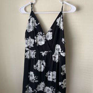 black floral dress